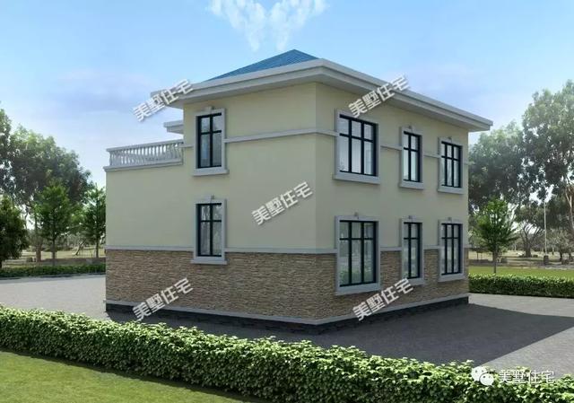 二層復(fù)式小別墅設(shè)計圖，經(jīng)濟又實用，農(nóng)村建房最受歡迎的一款。