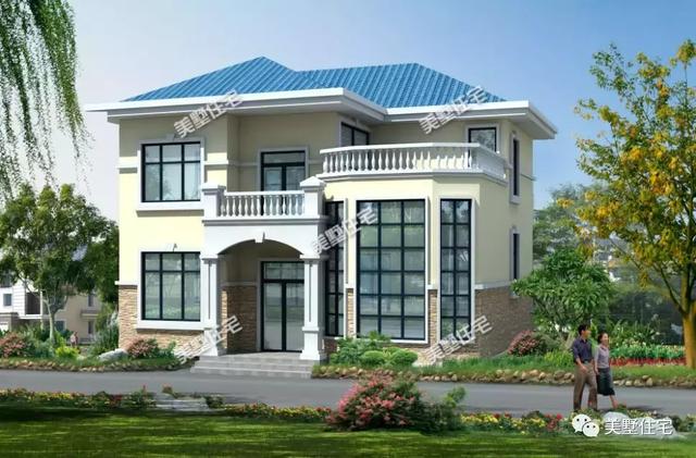 二層復(fù)式小別墅設(shè)計圖，經(jīng)濟又實用，農(nóng)村建房最受歡迎的一款。