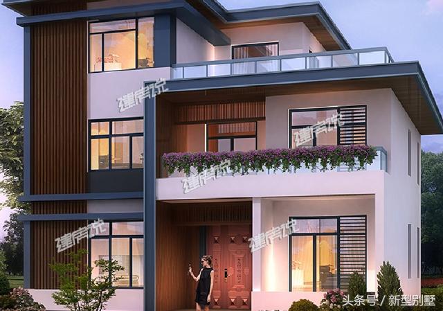 現(xiàn)代三層農村別墅設計圖，好看又實惠，只要40萬，很適合建在山水環(huán)繞、靜謐的鄉(xiāng)村。