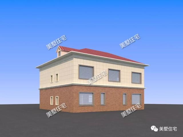 6臥4衛(wèi)二層別墅設計圖，簡單耐看實用，戶型方方正正，建在農(nóng)村很合適