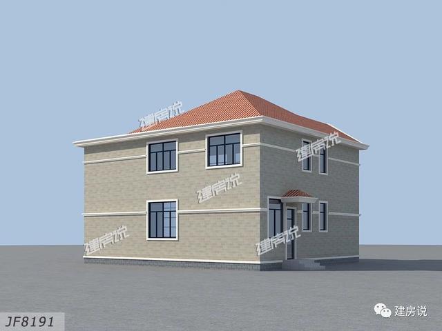 兩個兄弟合建的二層別墅設計圖，獨棟很美，兩棟一起更有氣勢，方顯兄弟感情好，房子漂亮。