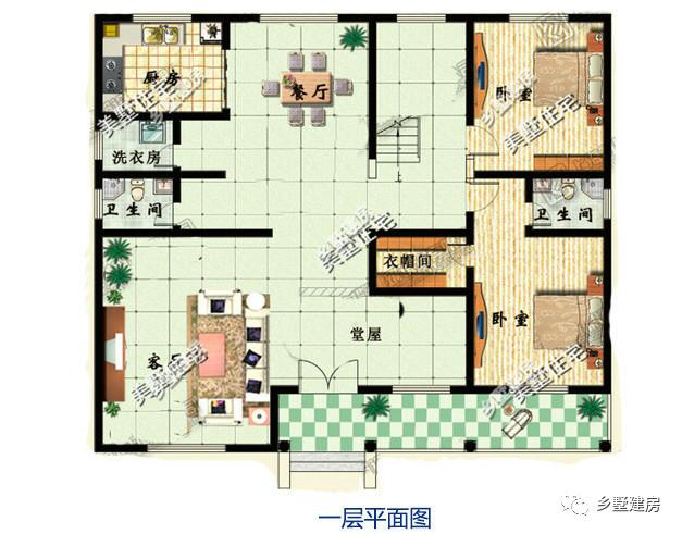 兩棟農(nóng)村自建房，一套是帶堂屋的，一套是便宜實用的，你中意哪套呀？