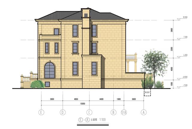 精致典雅的三層歐式別墅設(shè)計圖，高檔大氣上檔次，在整個村里別人的房子只能成為配角。