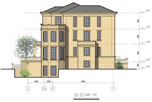 精致典雅的三層歐式別墅設(shè)計圖，高檔大氣上檔次，在整個村里別人的房子只能成為配角。