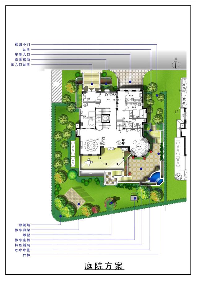 精致典雅的三層歐式別墅設(shè)計圖，高檔大氣上檔次，在整個村里別人的房子只能成為配角。