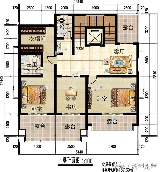 三層農(nóng)村別墅設(shè)計(jì)圖，帶電梯車(chē)庫(kù)酒窖，這樣的戶(hù)型算是很豪華了