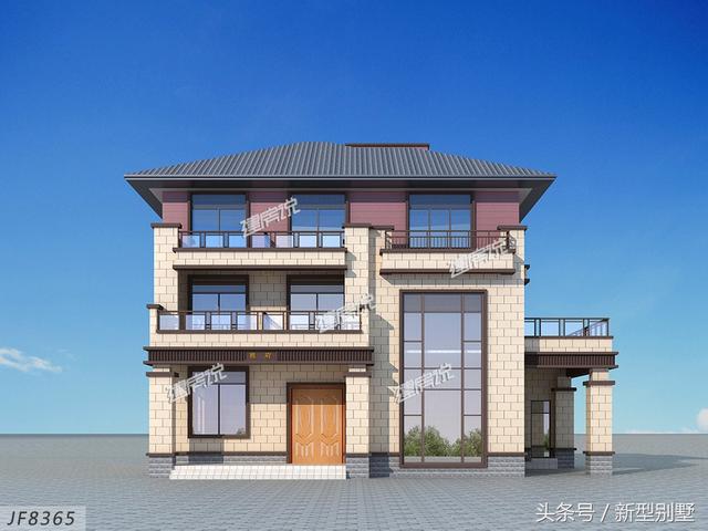 三層農(nóng)村別墅設(shè)計(jì)圖，帶電梯車(chē)庫(kù)酒窖，這樣的戶(hù)型算是很豪華了