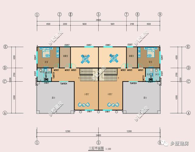 農(nóng)村雙拼自建房設(shè)計圖，外型大氣美觀，霸氣十足，兄弟住在一起還能有個照應(yīng)