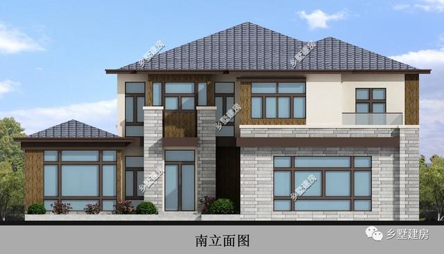 這款現(xiàn)代風(fēng)格的農(nóng)村別墅設(shè)計圖，讓大家一起看一看，農(nóng)村自建房，可以有多美