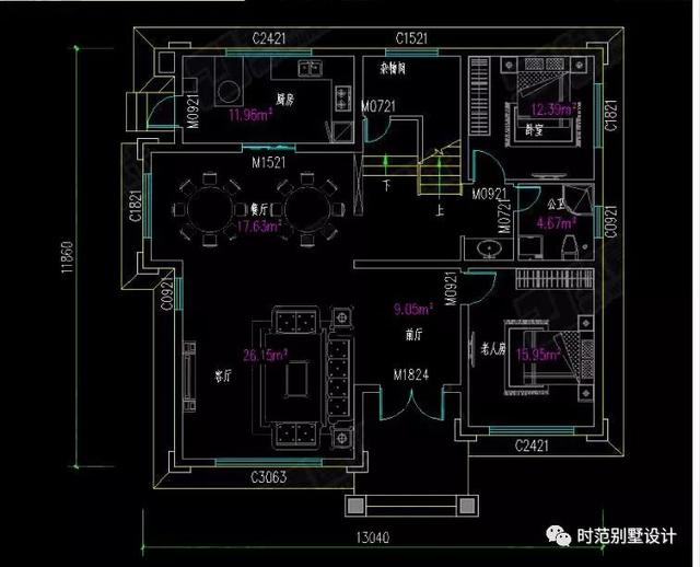 三層歐式別墅設(shè)計圖，11X13米，外觀大氣穩(wěn)重，內(nèi)部居住舒適