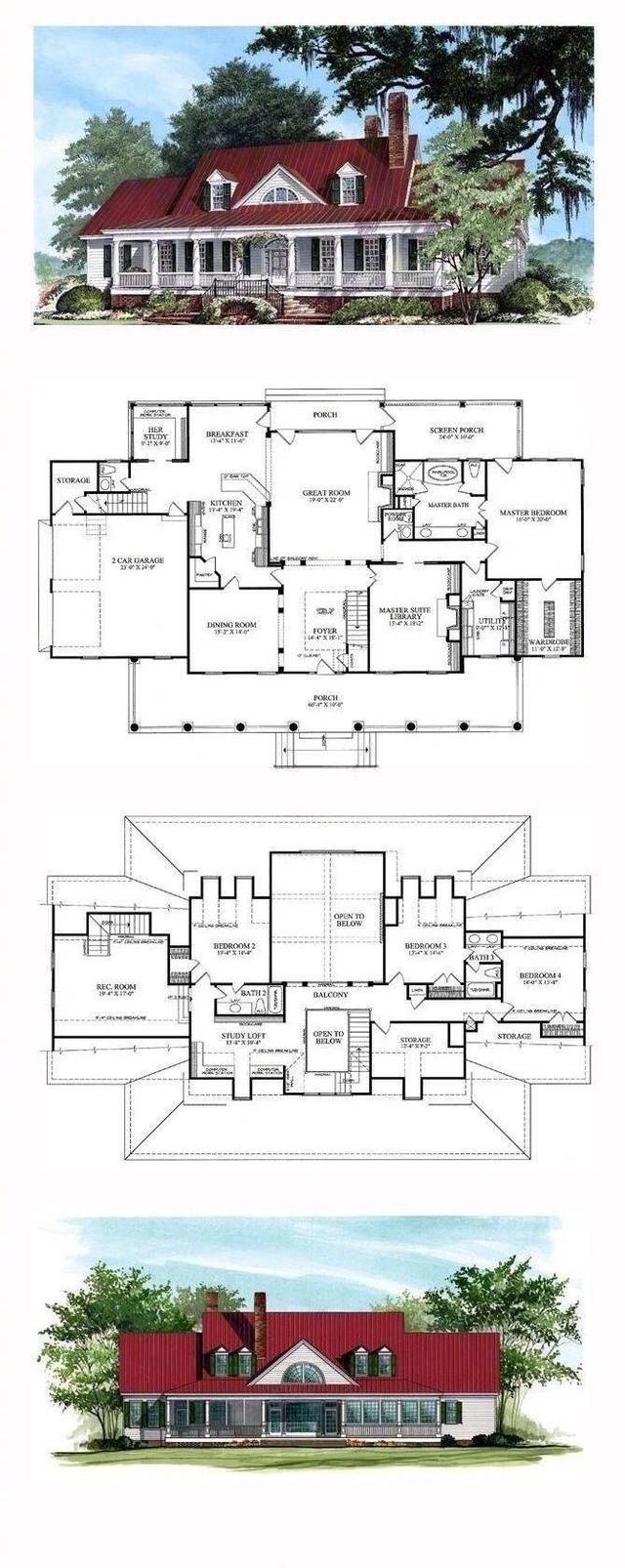 二層戶(hù)型圖+別墅設(shè)計(jì)圖，  回家自己都可以建房