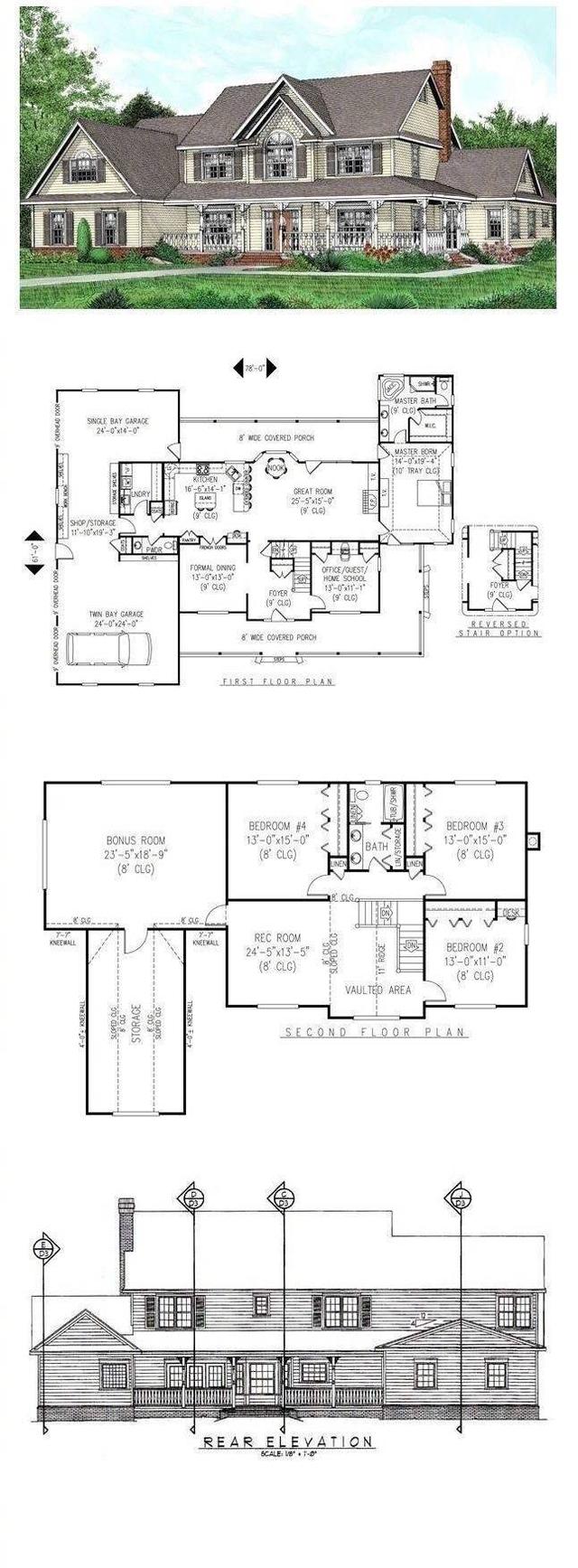 二層戶(hù)型圖+別墅設(shè)計(jì)圖，  回家自己都可以建房