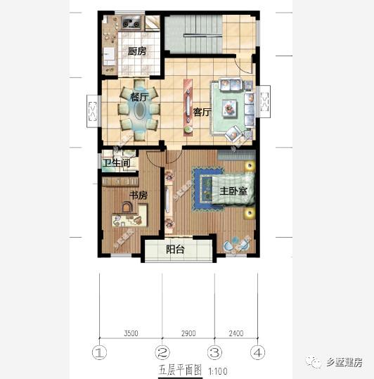 這樣的自建房別墅夠豪氣嗎，占地面積小，但是住房總面積會(huì)大很多。