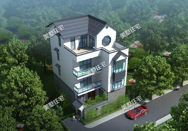 四層中式別墅，別墅雖小，功能齊全，小院+大露臺！ 是您不二選擇