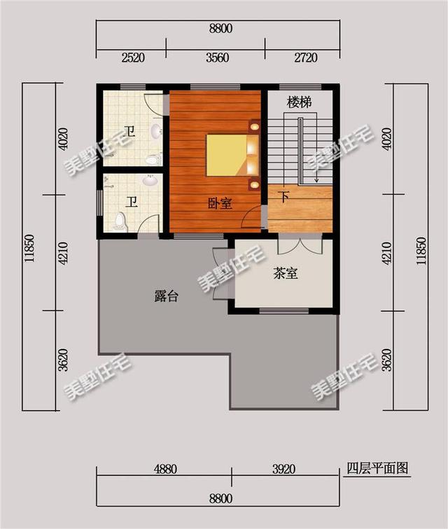 四層中式別墅，別墅雖小，功能齊全，小院+大露臺！ 是您不二選擇