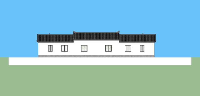 新型四合院設(shè)計(jì)圖，占地800平米，到處透著古香古色，陽光照進(jìn)走廊讓四合院冬暖夏涼住著非常舒服。