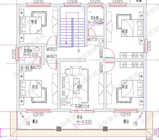 簡單易建二層平房設計圖，帶堂屋+臥室套房！造價才25萬左右，簡單大氣，施工難度不高，農(nóng)村家庭人人可建！
