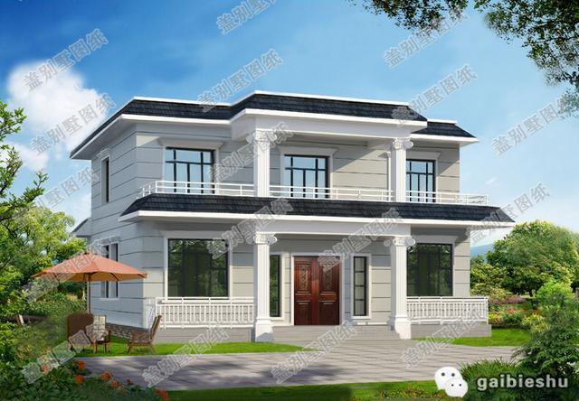 簡單易建二層平房設計圖，帶堂屋+臥室套房！造價才25萬左右，簡單大氣，施工難度不高，農(nóng)村家庭人人可建！