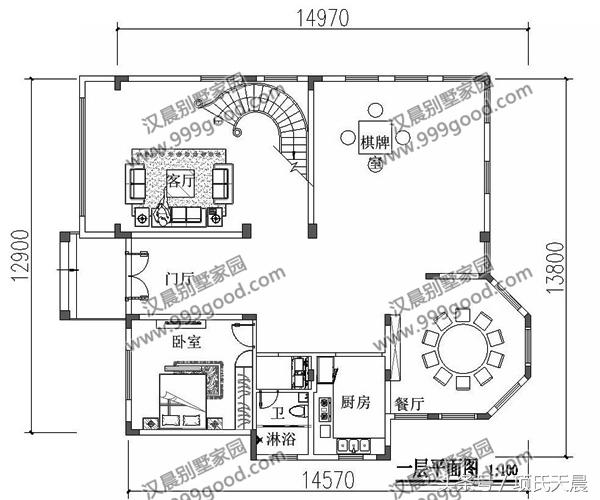 九套別墅設(shè)計(jì)圖，每套都是經(jīng)典戶型，讓你一次看過癮