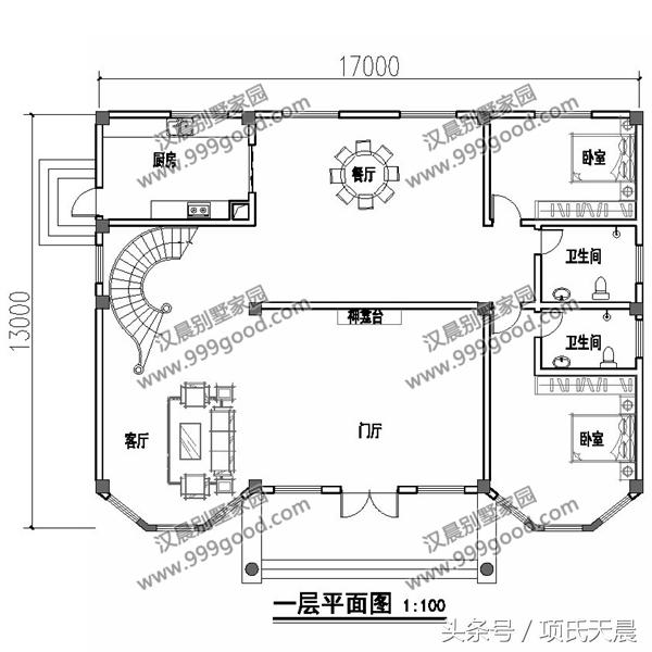 九套別墅設(shè)計(jì)圖，每套都是經(jīng)典戶型，讓你一次看過癮