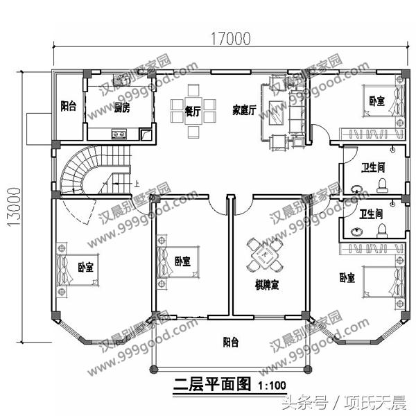 九套別墅設(shè)計(jì)圖，每套都是經(jīng)典戶型，讓你一次看過癮