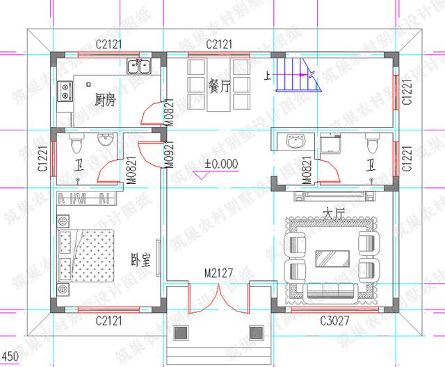 三層別墅全套設(shè)計(jì)圖，簡潔大氣的外觀設(shè)計(jì)充分考慮了現(xiàn)代人的生活習(xí)慣！
