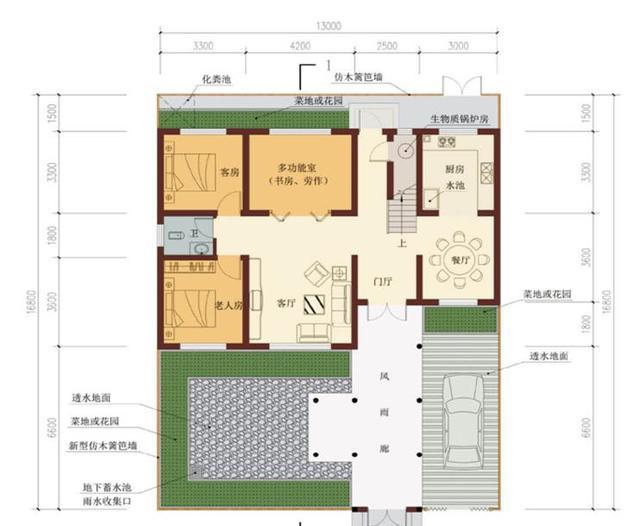 推薦2款中式帶庭院農村自建房設計圖，小房子大智慧 符合現(xiàn)代人的多功能住房需求