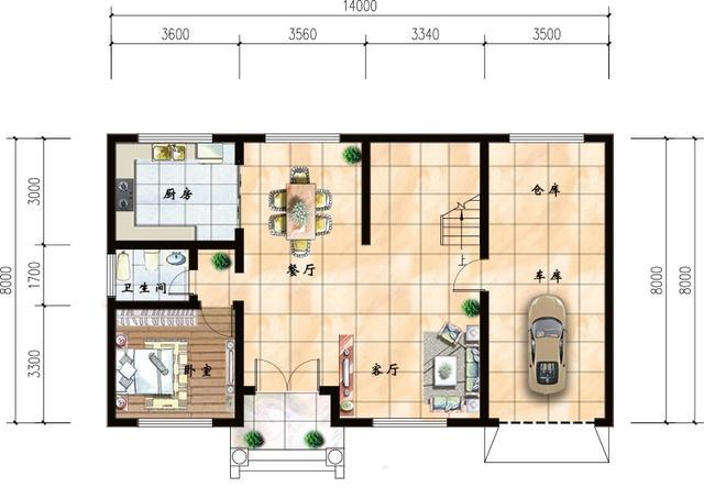 三層別墅設(shè)計(jì)圖，主體造價(jià)28萬(wàn)左右。 小而精致！
