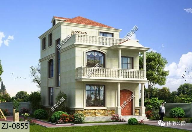 88平簡歐別墅設(shè)計效果圖，各個功能一應(yīng)俱全