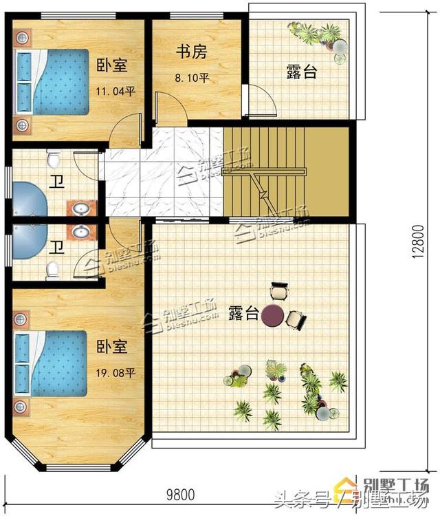 占地120平農(nóng)村自建別墅設(shè)計(jì)圖，簡(jiǎn)單易建、美觀耐看、舒適實(shí)惠