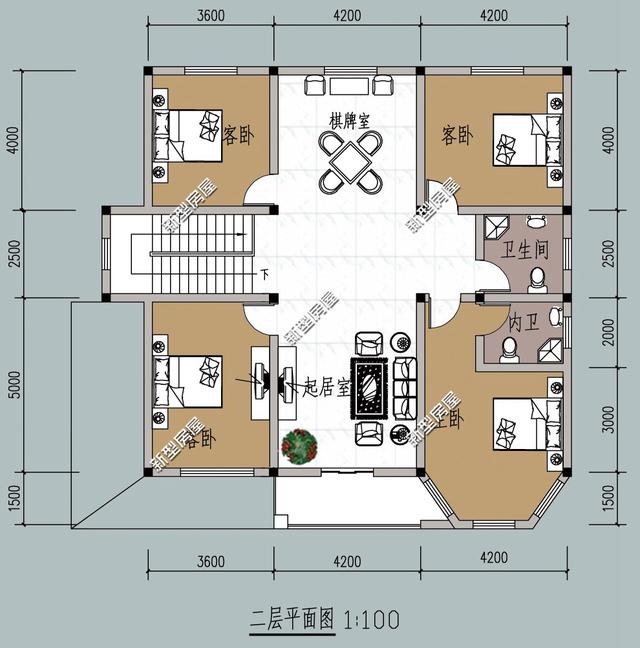 4款二層別墅設(shè)計(jì)圖，現(xiàn)在大多人都喜歡建二層別墅，經(jīng)濟(jì)又實(shí)用