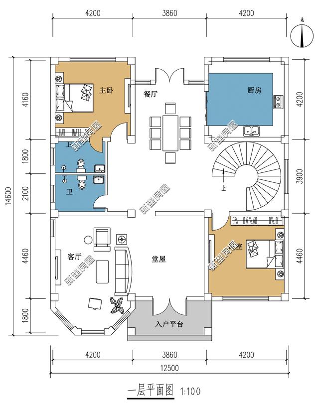 4款二層別墅設(shè)計(jì)圖，現(xiàn)在大多人都喜歡建二層別墅，經(jīng)濟(jì)又實(shí)用