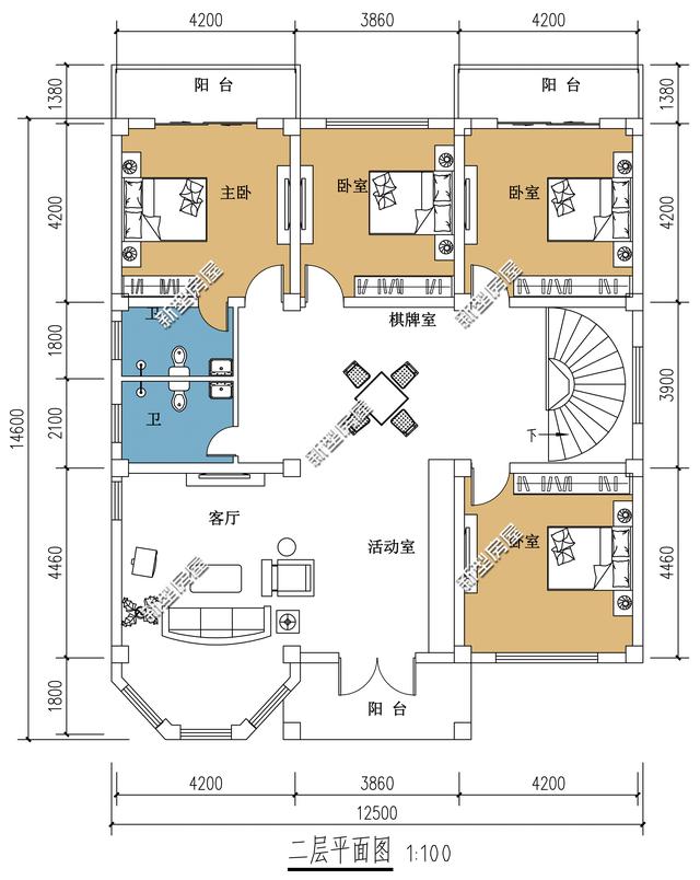 4款二層別墅設(shè)計(jì)圖，現(xiàn)在大多人都喜歡建二層別墅，經(jīng)濟(jì)又實(shí)用