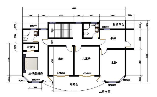 2款歐式二層農(nóng)村別墅戶型設計施工效果圖，簡單易建，美觀時尚