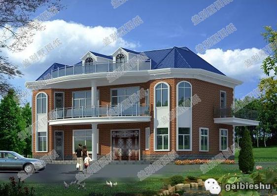 2款歐式二層農(nóng)村別墅戶型設計施工效果圖，簡單易建，美觀時尚