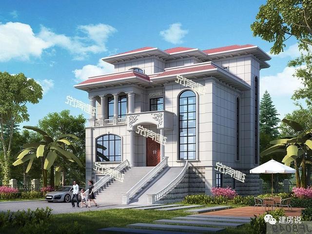 帶露天泳池和地下車庫的別墅設(shè)計(jì)圖，開啟精彩豐富生活