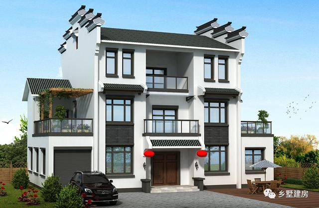 古色古香的三層中式別墅設(shè)計圖，農(nóng)村自建房的最佳選擇！