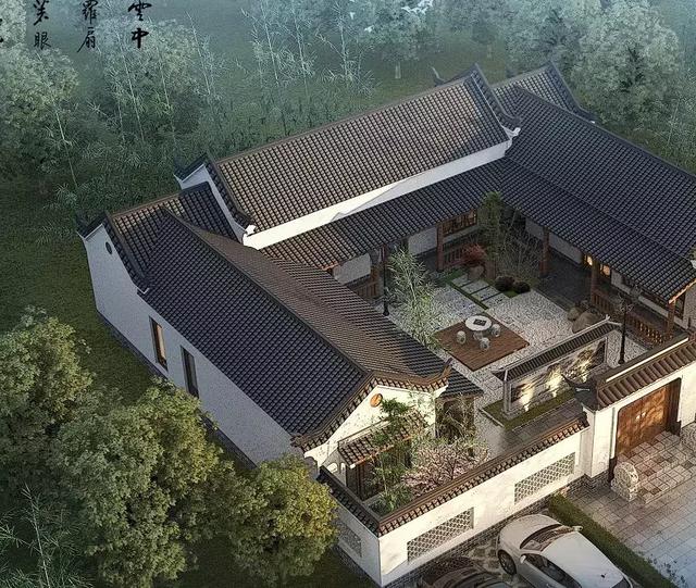 中式四合院別墅設(shè)計(jì)圖，造價(jià)只要40萬(wàn)，喜歡就Pick一下吧