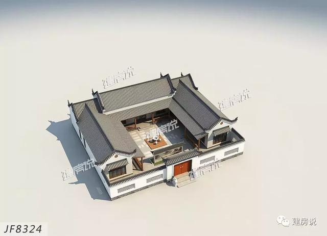中式四合院別墅設(shè)計(jì)圖，造價(jià)只要40萬(wàn)，喜歡就Pick一下吧