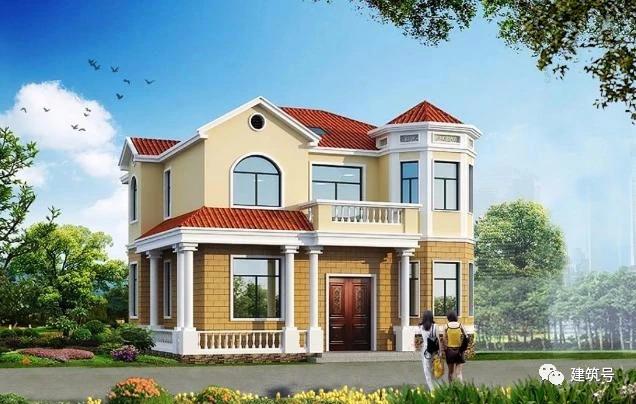 4套小面積二層農(nóng)村別墅設(shè)計(jì)圖，造價(jià)經(jīng)濟(jì)，適合普通家庭建造