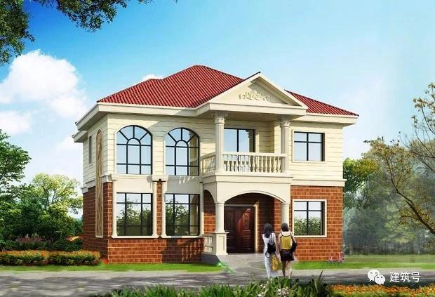 4套小面積二層農(nóng)村別墅設(shè)計(jì)圖，造價(jià)經(jīng)濟(jì)，適合普通家庭建造