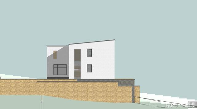 四層豪華現(xiàn)代別墅設(shè)計圖，框架結(jié)構(gòu)，主體造價65萬左右