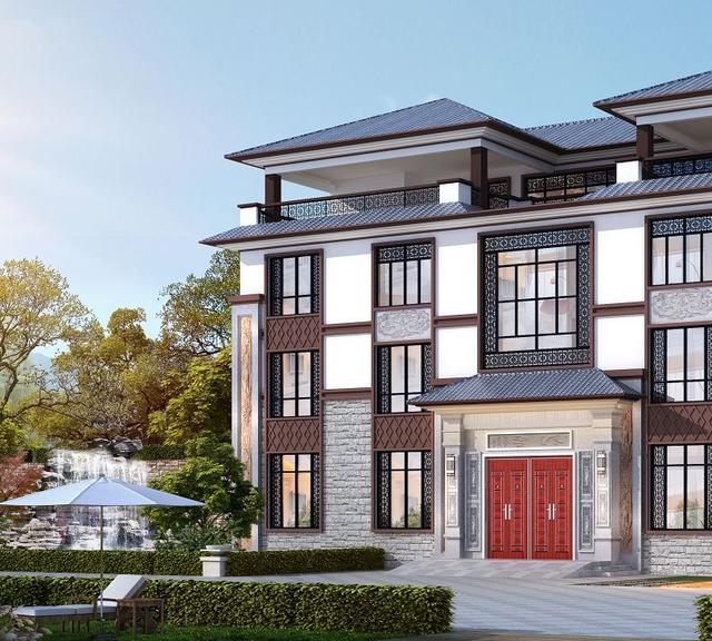 占地三百多平方米的新中式別墅設(shè)計圖，如此氣派的房子必定會提高生活品質(zhì)