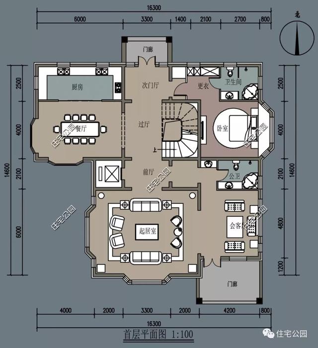 建農村奢華復古別墅，享高品質生活，這款復古別墅設計圖送給大家