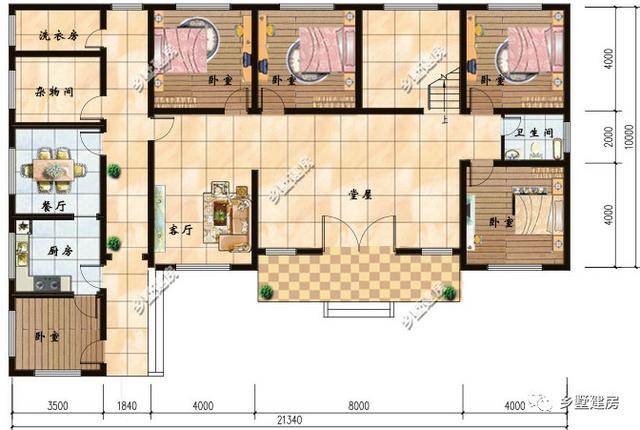 來看看這四款一層別墅設(shè)計圖，可以建給父母當養(yǎng)老房