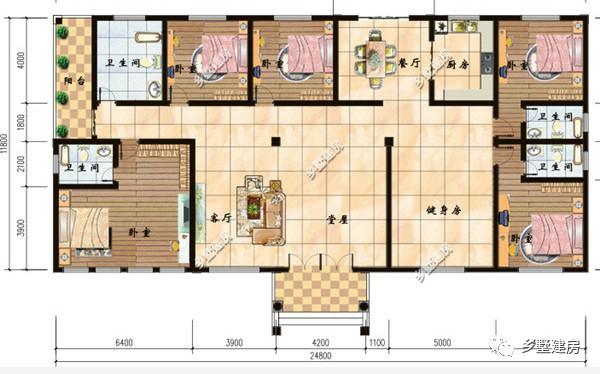 來看看這四款一層別墅設(shè)計圖，可以建給父母當養(yǎng)老房