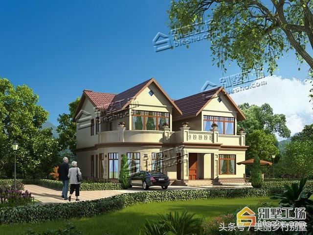 農(nóng)村二層別墅設(shè)計圖，22萬就能建，鄰居見了可羨慕了