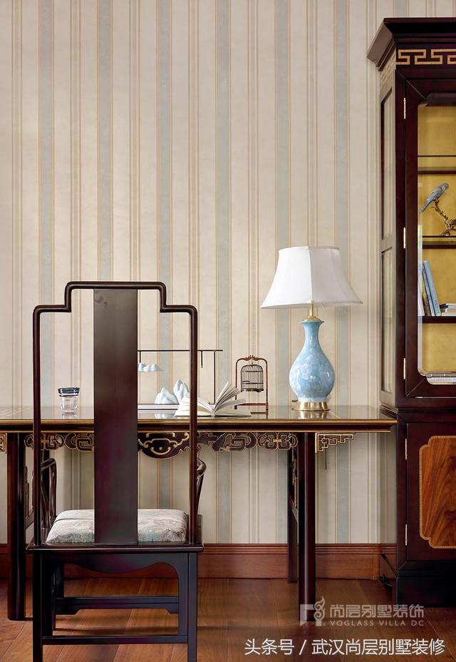 500平新中式風(fēng)格別墅裝修設(shè)計(jì)案例-打造出如出水芙蓉般的新中式靜雅空間