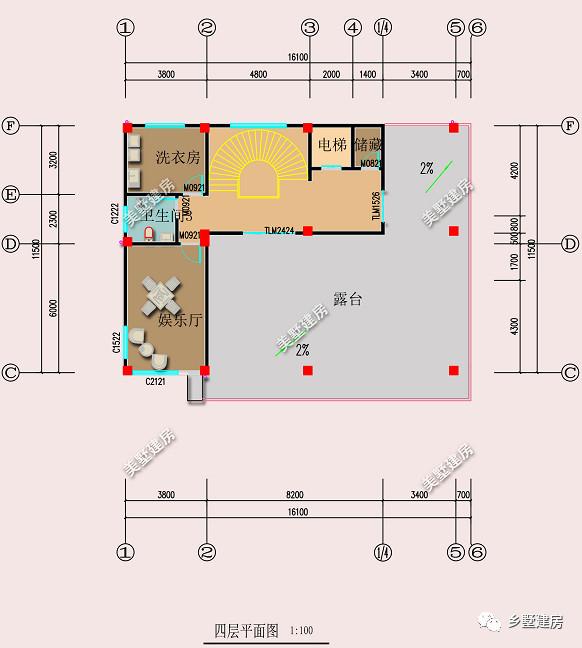 四層農(nóng)村自建別墅設(shè)計圖，外觀造型簡約大氣，外觀造型覺得令你贊嘆不覺。
