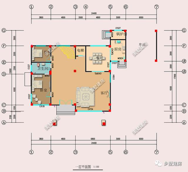 四層農(nóng)村自建別墅設(shè)計圖，外觀造型簡約大氣，外觀造型覺得令你贊嘆不覺。